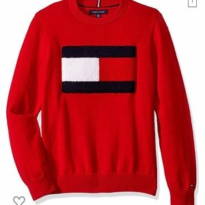 Tommy Jeans Men's Cotton Crew Neck Flag Sweater